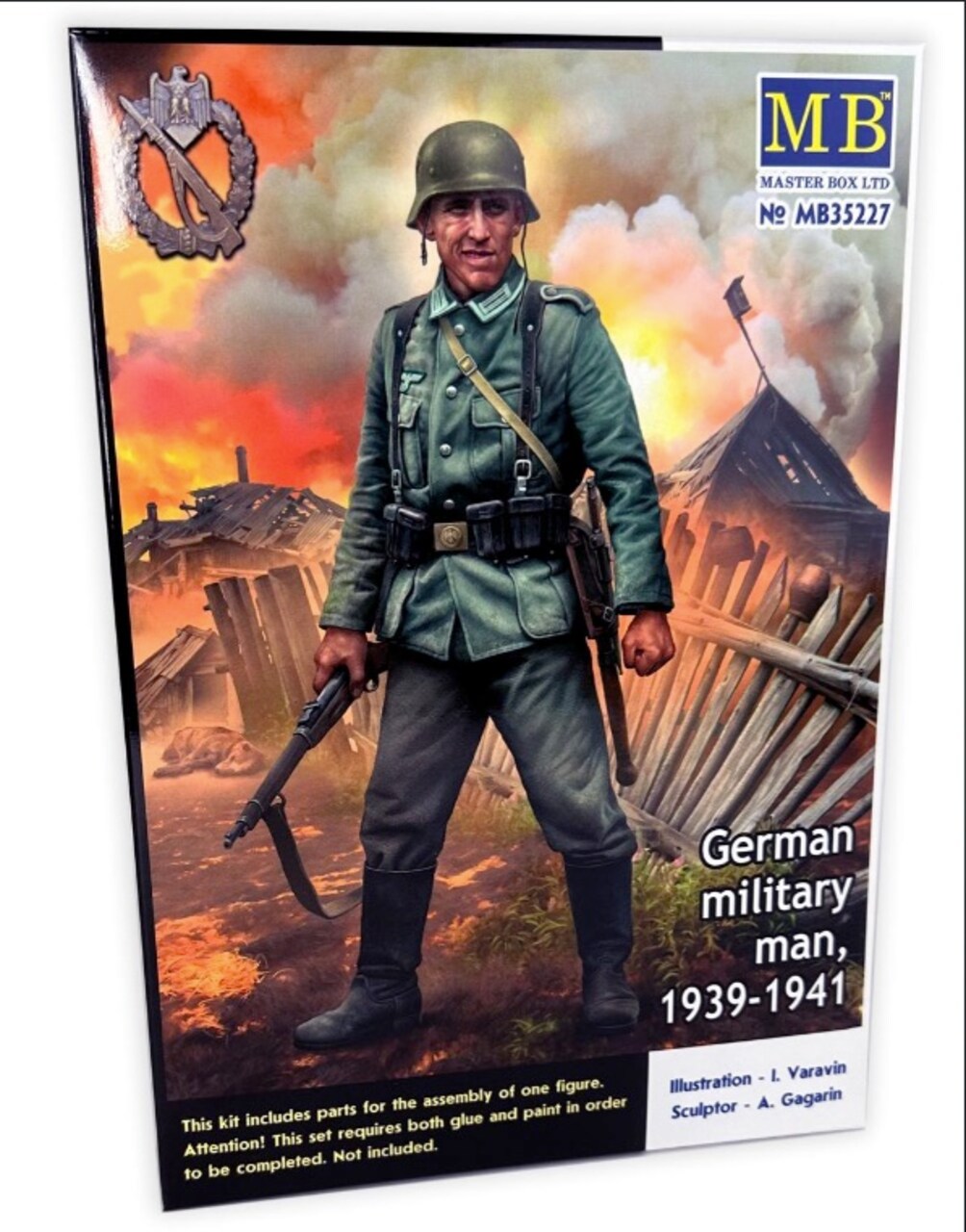 Master Box LTD 1/35 Master Box German Military Man 1939-1941 Figure Plastic Model